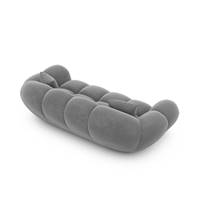 Sigono canapé 2 places en velours gris foncé