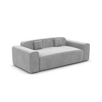 Brenda canapé 2 places en velours gris clair
