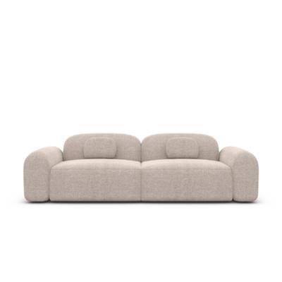 Buccana canapé 3 places en tissu texturé beige