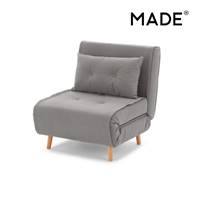 Haru fauteuil convertible gris perle