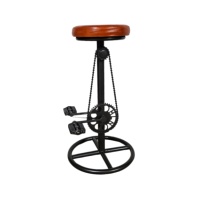 Brooklyn tabouret pédale vélo en cuir orange