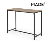 Lomond table haute bois de manguier et noir