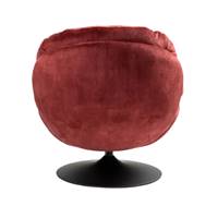 Topi fauteuil pivotant velours bordeaux