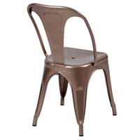 Lix chaise en métal cuivré