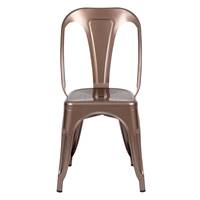 Lix chaise en métal cuivré