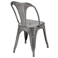 Lix chaise en métal chromé style industriel