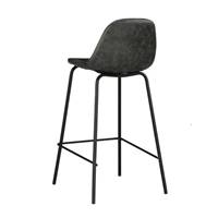 Vladi tabouret en PU gris foncé H65 cm