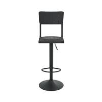 Glavo chaise de bar réglable en bois noir