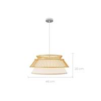 Papaya suspension en bambou naturel ø46
