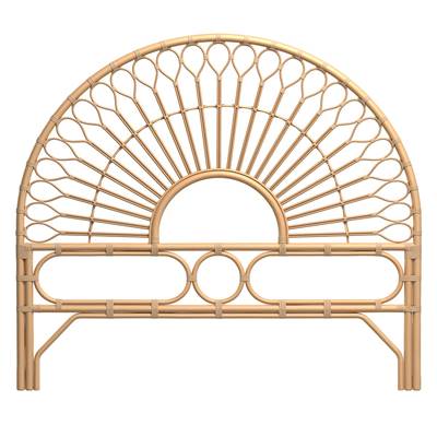 Boho tête de lit 160cm en rotin naturel