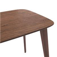 Erren table à manger rectangulaire en bois foncé 4 personnes