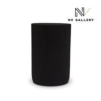 Rimin table d'appoint en bois de suar noir brulé