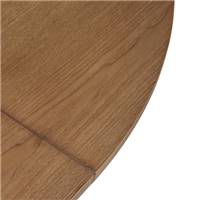 Montana table à manger ronde extensible effet bois de noyer 4-6 personnes