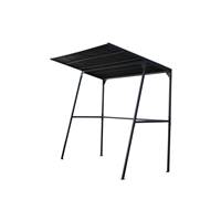 Solys tonnelle pour barbecue acier noir