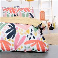 Sunshine parure de lit 220x240 coton imprimé pétales multicolores 12.31