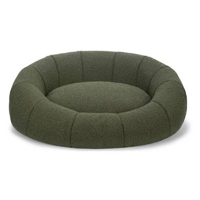 Snooz panier pour animaux en tissu bouclé kaki