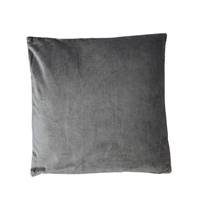 Gypset coussin 50x50 en coton bi-phase gris/lin clair