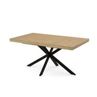 Spider table à manger extensible 160-200 bois et pieds croisés