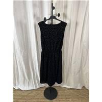 Robe noir à motifs velours - T34