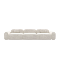 Buccana canap� 3 places en velours cr�me