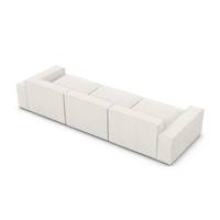 Stacele canapé 4 places en tissu texturé blanc