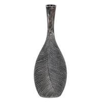 Axelle vase noir et blanc polyuresin L