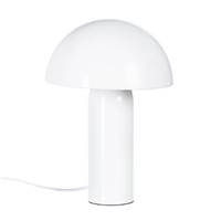 Lampe de table blanche en métal champignon H31,5