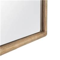Kati grand miroir en bois naturel 2 bords arrondis H160cm
