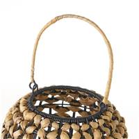 Buri lampe métal et jacinthe d'eau noir