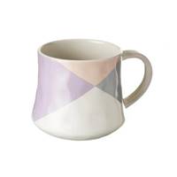 Cora tasse en céramique triangle pastel violet 370ml