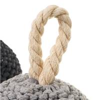 Tresse cale-porte en polyester gris
