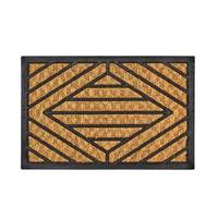 Malaisia paillasson losange en fibres de coco et gomme 60x40