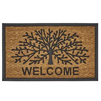 Brazil paillasson Life Tree fibre de coco et gomme 75x45