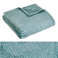 Zoa plaid en flanelle relief vert 130x160