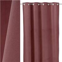 Burn rideau en polyester bordeaux 140x260cm