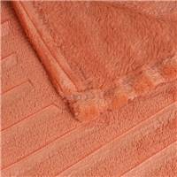 Zoa plaid en flanelle relief terracotta 130x160