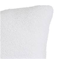 Sherpa coussin bouclé blanc 45x45