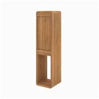 Ronica colonne de salle de bain en bois de teck fixation murale