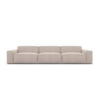 Stacele canapé 4 places en tissu texturé beige