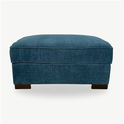 Kate pouf pour canapé modulable bleu chiné