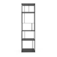 Rallepal bibliothèque métal noir