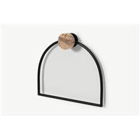 Elan anneau porte-serviette noir mat