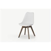Deon chaise blanche et bois