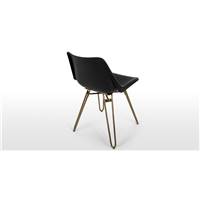 Kendal chaise noir et laiton