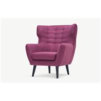 Kubrick fauteuil bergere prune