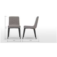 Lex chaise gris graphite