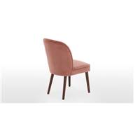 Margot chaise velours rose poudré