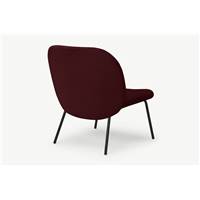 Safia fauteuil rouge et noir