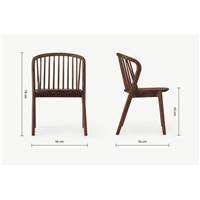 Tacoma chaise noyer