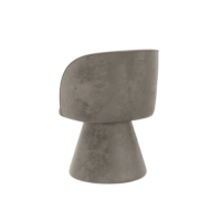 Aliv fauteuil de table en velours beige foncé